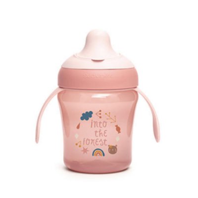 Suavinex Forest nerozlitný hrníček 200 ml - Růžová