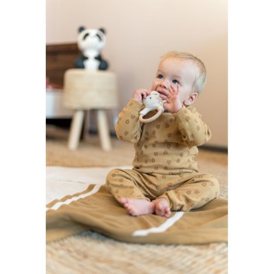 Lodger pyžámko Sleeper Print Rib - Vel. 74 Honey - obrázek