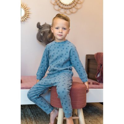 Lodger pyžámko Sleeper Print Rib - Vel. 74 Ocean - obrázek