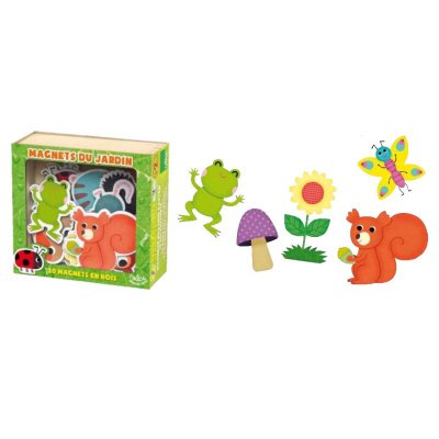 Vilac dřevěné magnetky 20 ks - Zahrada