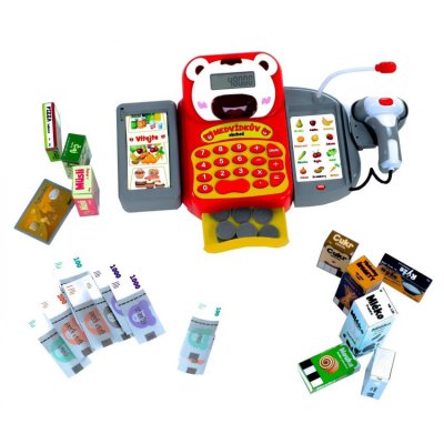 Teddies medvídkova mluvící pokladna s doplňky