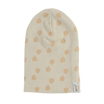 Lodger Beanie Print Rib Birch - 1 - 2 roky