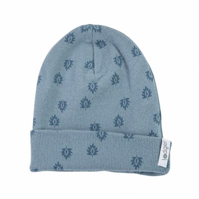 Lodger Beanie Print Rib Ocean - 1 - 2 roky - obrázek