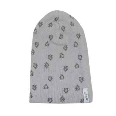 Lodger Beanie Print Rib Sharkskin - 1 - 2 roky