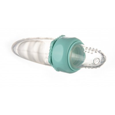 Canpol silikonová krmící síťka s nádobou - Modrá - obrázek