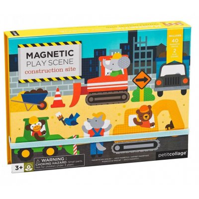 Petit Collage magnetická tabulka - Stavba - obrázek