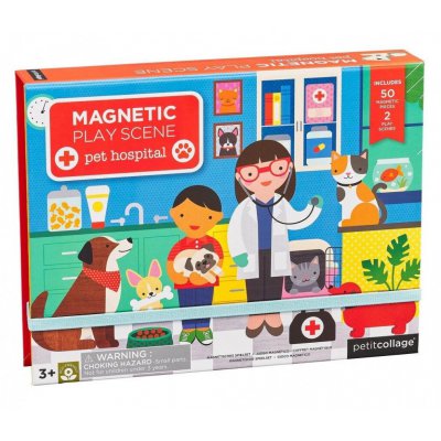 Petit Collage magnetická tabulka - Veterinární klinika - obrázek