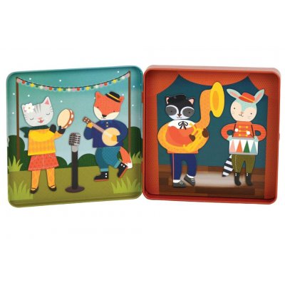 Petit Collage magnetická knížka - Zvířátka - obrázek