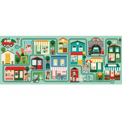Petit Collage bludiště a puzzle - Město - obrázek