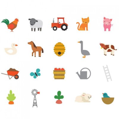 Petit Collage bludiště a puzzle - Farma - obrázek