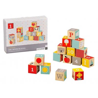 Petit Collage dřevěné kostky ABC - obrázek