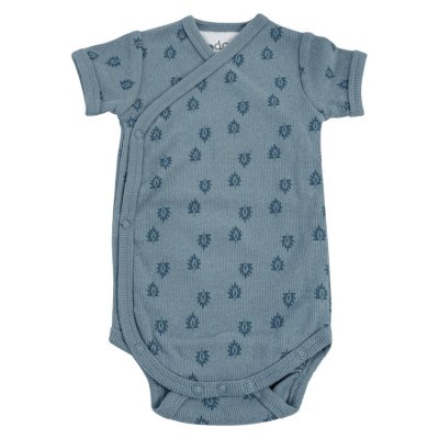 Lodger Romper Short Sleeves Print Rib Ocean
 - Vel. 80