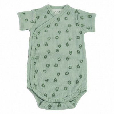 Lodger Romper Short Sleeves Print Rib Silt Green
 - Vel. 56