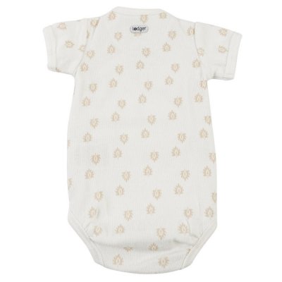 Lodger Romper Short Sleeves Print Rib Cloud Dancer
 - Vel. 62 - obrázek