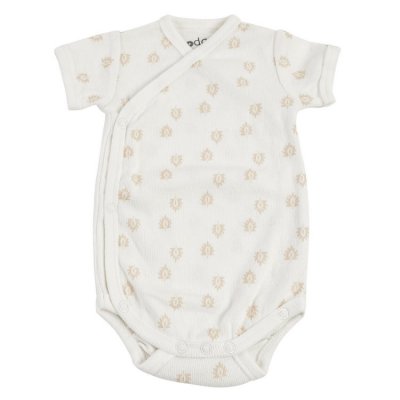 Lodger Romper Short Sleeves Print Rib Cloud Dancer
 - Vel. 62