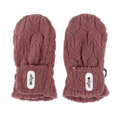 Lodger Mittens Empire Fleece Rosewood - Vel. 6 - 12 měsíců