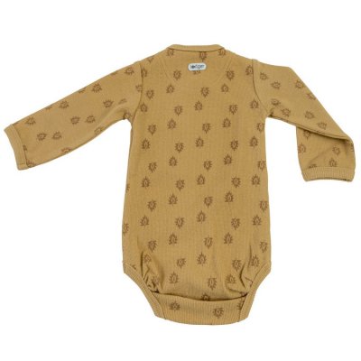 Lodger Romper Long Sleeves Print Rib Honey
 - Vel. 80 - obrázek