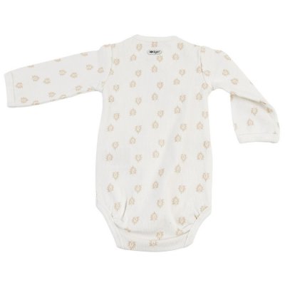 Lodger Romper Long Sleeves Print Rib Cloud Dancer
 - Vel. 74 - obrázek