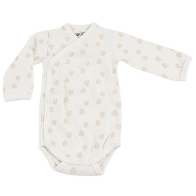 Lodger Romper Long Sleeves Print Rib Cloud Dancer
 - Vel. 80