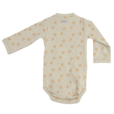 Lodger Romper Long Sleeves Print Rib Birch
 - Vel. 74 - obrázek