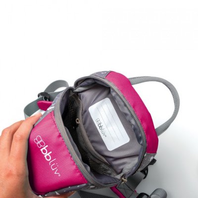 BBLÜV Päk batůžek s bezpečnostním popruhem - Pink - obrázek