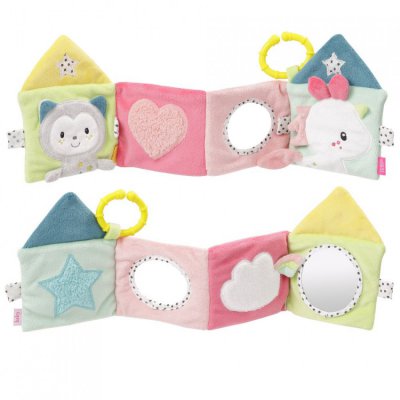 Baby Fehn Aiko & Yuki plyšová knížka - obrázek