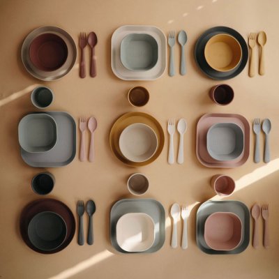 Mushie dětský příbor - Soft Lilac - obrázek