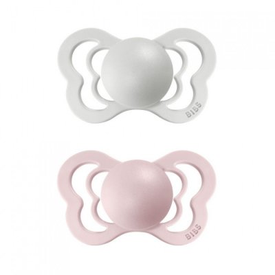 BIBS Couture dudlíky z přírodního kaučuku vel. 1 - Haze/Blossom