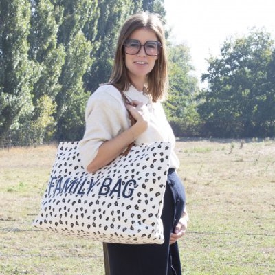 Childhome cestovní taška Family Bag - Canvas Leopard - obrázek