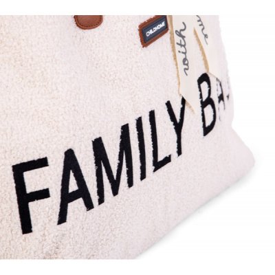Childhome cestovní taška Family Bag - Teddy Off White - obrázek