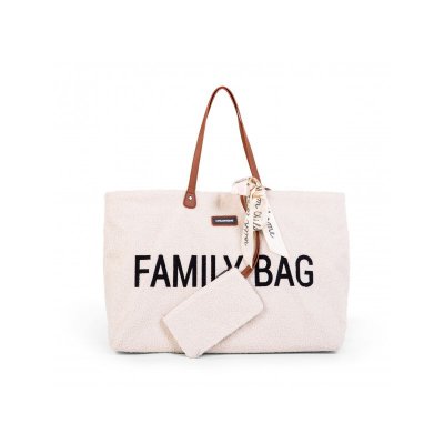 Childhome cestovní taška Family Bag - Teddy Off White - obrázek