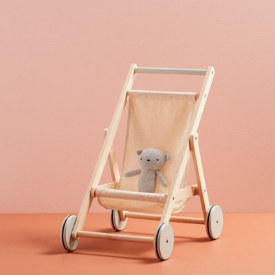 Kids Concept dřevěný kočárek pro panenky - obrázek