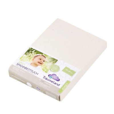 Träumeland prostěradlo Organic 40 x 90 cm - Naturweiss