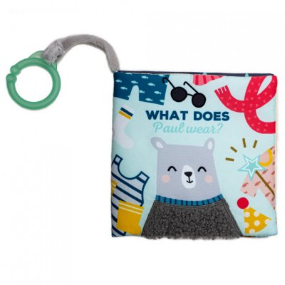 TAF Toys Knížka s aktivitami - What Does Paul Wear