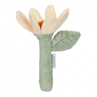 Little Dutch chrastící kytička Květiny a motýli - Žlutá - obrázek