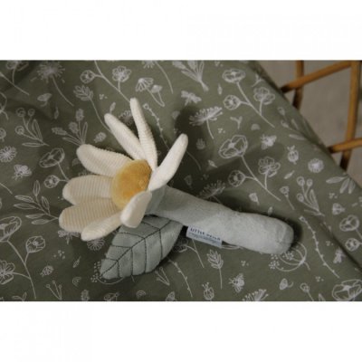 Little Dutch chrastící kytička Květiny a motýli - Žlutá - obrázek