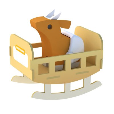 Half Toys magnetická skládací hračka Baby Antilopa - obrázek