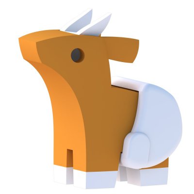 Half Toys magnetická skládací hračka Baby Antilopa