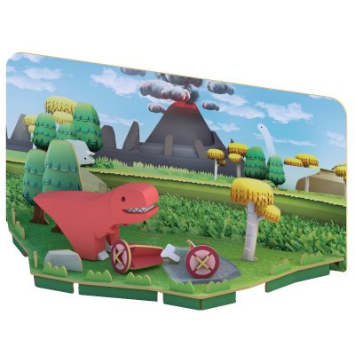 Half Toys magnetická skládací hračka s 3D modelem druhohor T-Rex