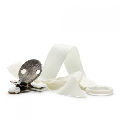 Elodie Details Klip na dudlík Vanilla White - obrázek