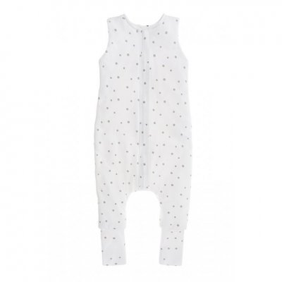 Sleepee oboustranný spací pytel s nohavicemi - Šedé tečky/Černé tečky, vel. S