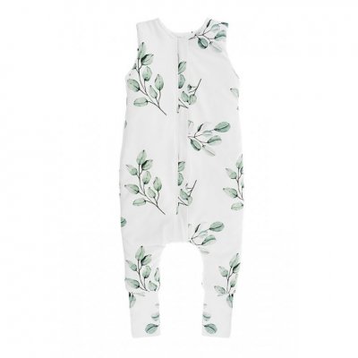 Sleepee oboustranný spací pytel s nohavicemi - Eukalyptus/Černé tečky, vel. S