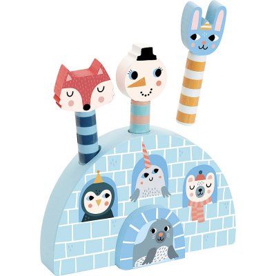 Vilac dřevěná vystřelovací hra zvířátka - Iceland - obrázek