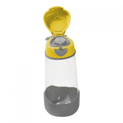 b.box sport láhev na pití 600 ml - Žlutá/šedá - obrázek