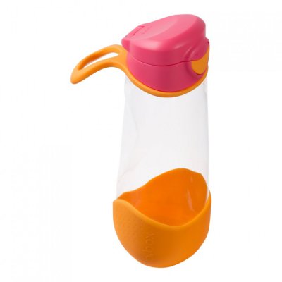 b.box sport láhev na pití 600 ml - Růžová/oranžová - obrázek