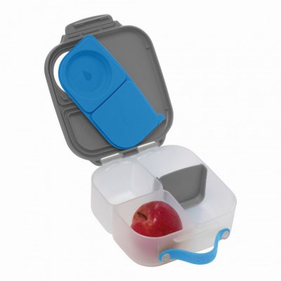 b.box svačinový box střední - Modrý/šedý - obrázek