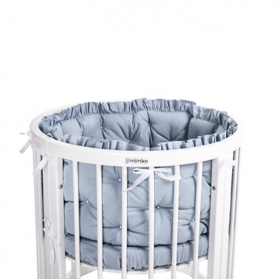 Mimiko mantinel na postýlku Premium - Šedý