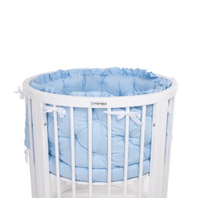 Mimiko mantinel na postýlku Premium - Modrý