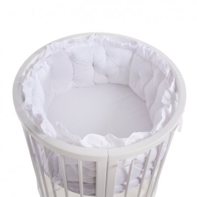 Mimiko mantinel na postýlku Premium - Bílý