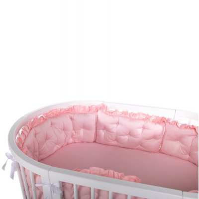 Mimiko mantinel na postýlku Premium - Růžový